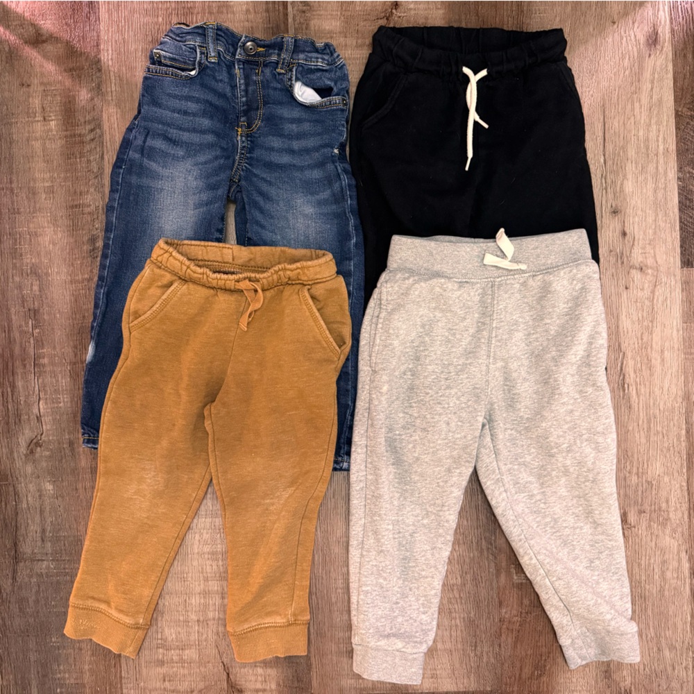 **bundle** toddler boy Kids Jeans and Joggers Set - Blue, Black, Brown, Gray